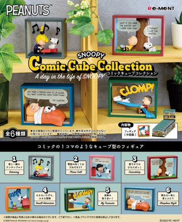 Re-ment Snoopy Comic Cube Collection -One day in the life of Snoopy