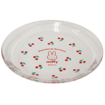 Miffy Retro Cherry Series Glass Plate (S-1)