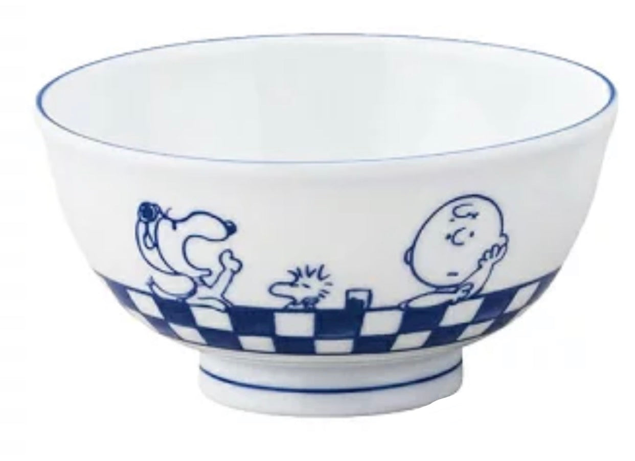 Donburi Bowl Snoopy Checkered 650ml (S-2)