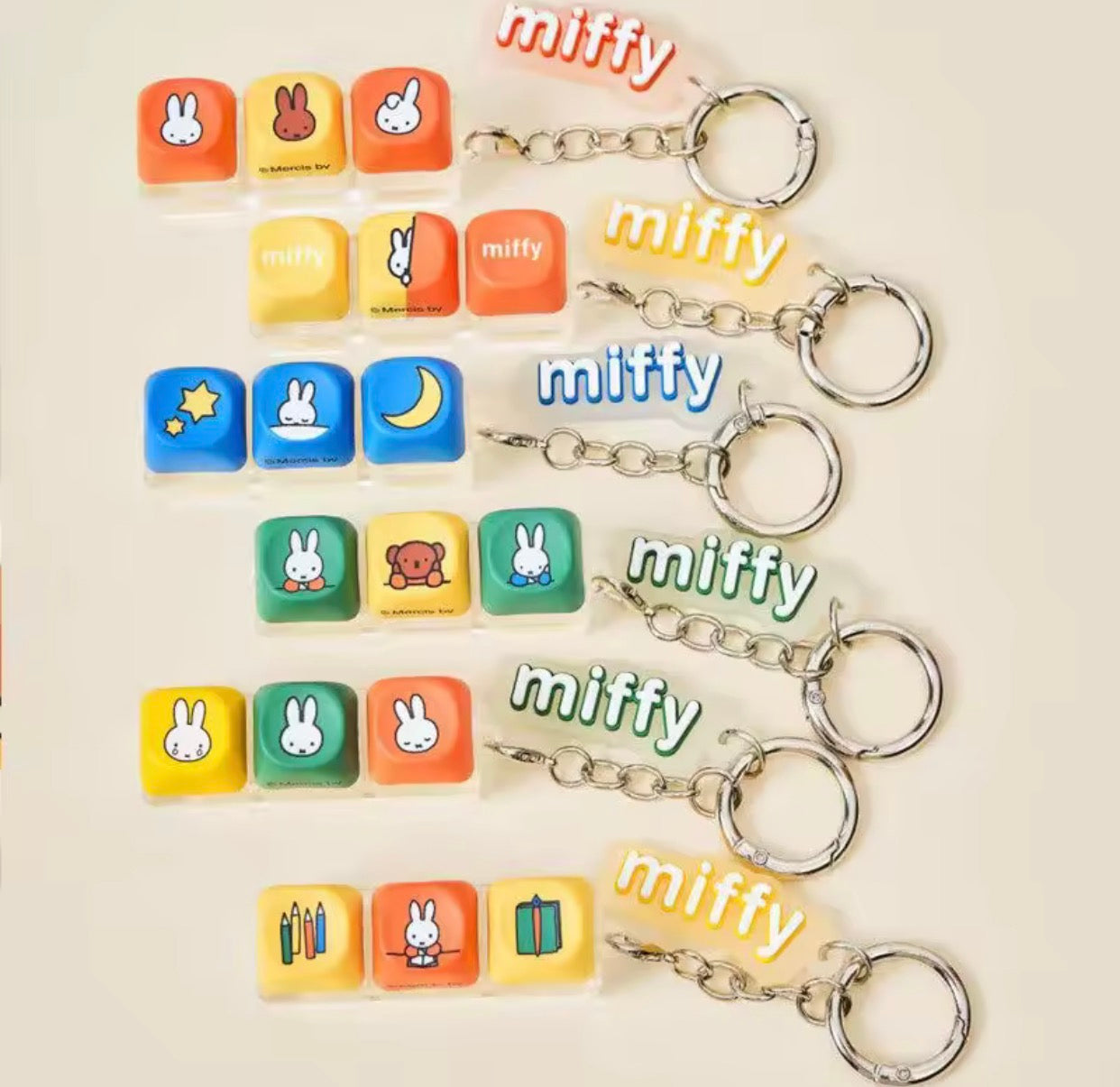 Miffy Keycap Fidget Keychain Blind Box