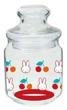 Miffy Retro Cherry Series Glass Jar (S-1)
