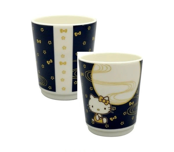 Hello Kitty Japanese Pattern Yunomi Tea cup (S-3)