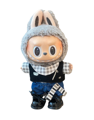 17cm Doll Clothes: Vest, Shirt, Pants, Shoes Set