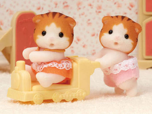 Sylvanian Families (Calico Critters) - Maple Cat Twins (S-4)