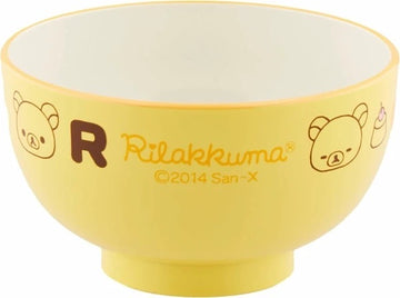 Rilakkuma Yellow Melamine Bowl (S-2)