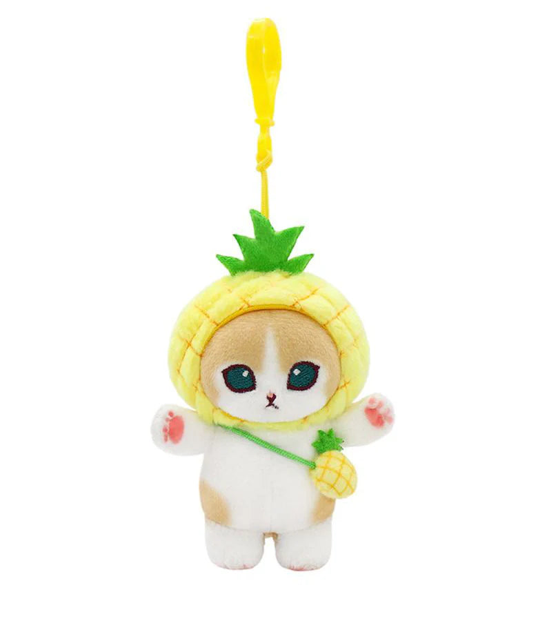 Mofusand Clip on Plush Keychain - Fruits Costume Series 9cm(C-2)