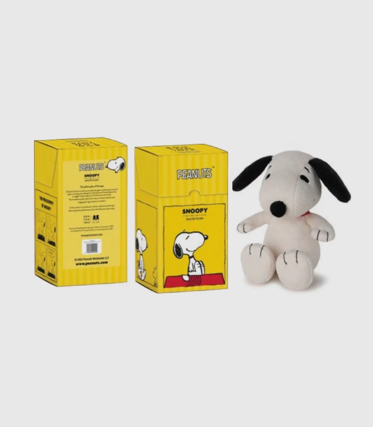 Snoopy Quilted Jersey Cream in giftbox 17 cm (7 inch) (C-2)
