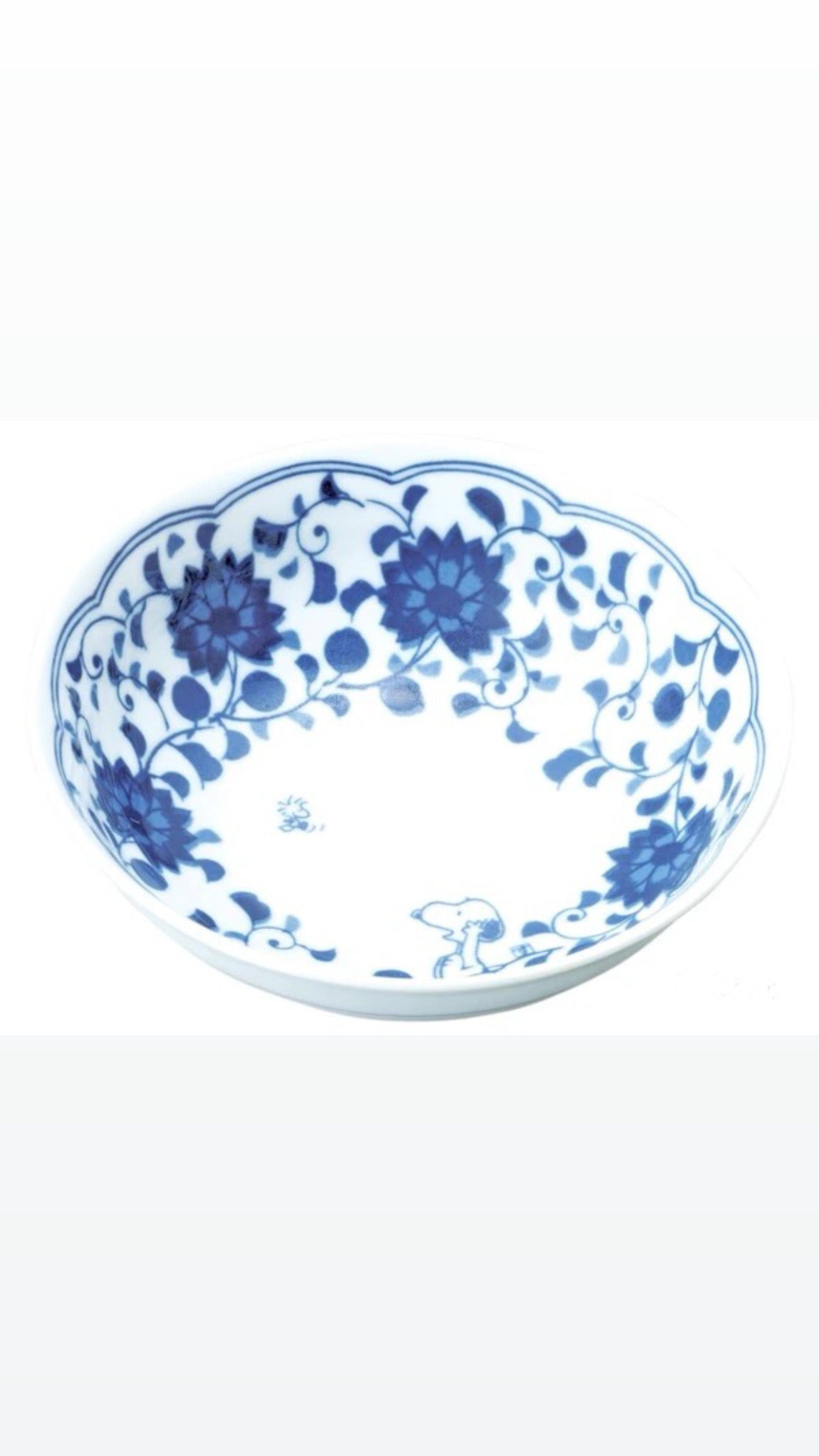 Snoopy Plate Bowl - Karakusa (Arabesque) (S-2)