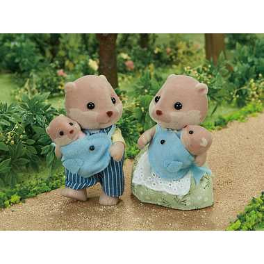 Sylvanian Families Calico Critters - Liver Otter Family