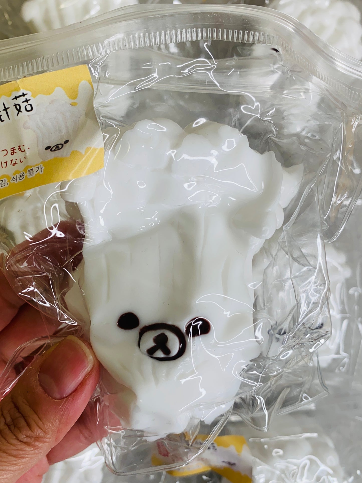 Bear Enoki Mushroom Taba Squishy