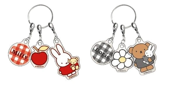 Miffy Acrylic Keychain - Gingham (A-1)