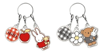 Miffy Acrylic Keychain - Gingham (A-1)