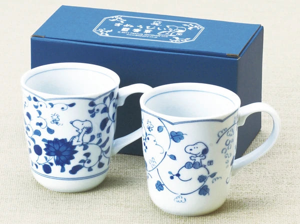 Snoopy Karakusa Pair Mug (S-2)