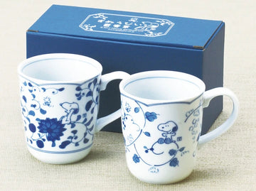 Snoopy Karakusa Pair Mug (S-2)