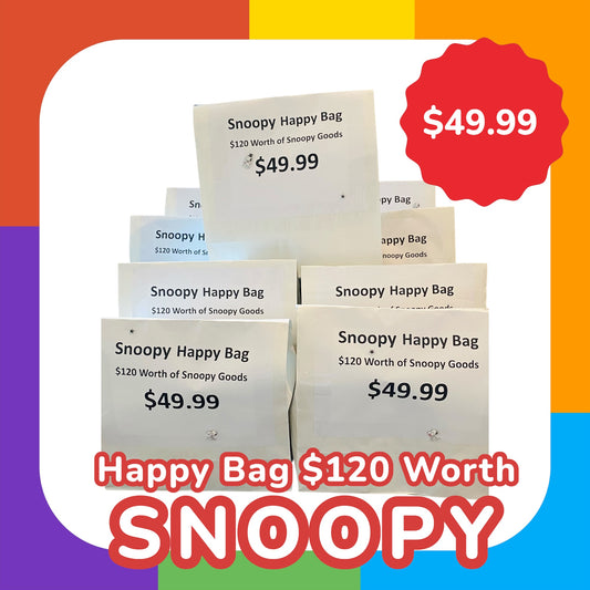 Snoopy Happy Bag $120 Worth for $49.99 - Limit 1 Bag per person