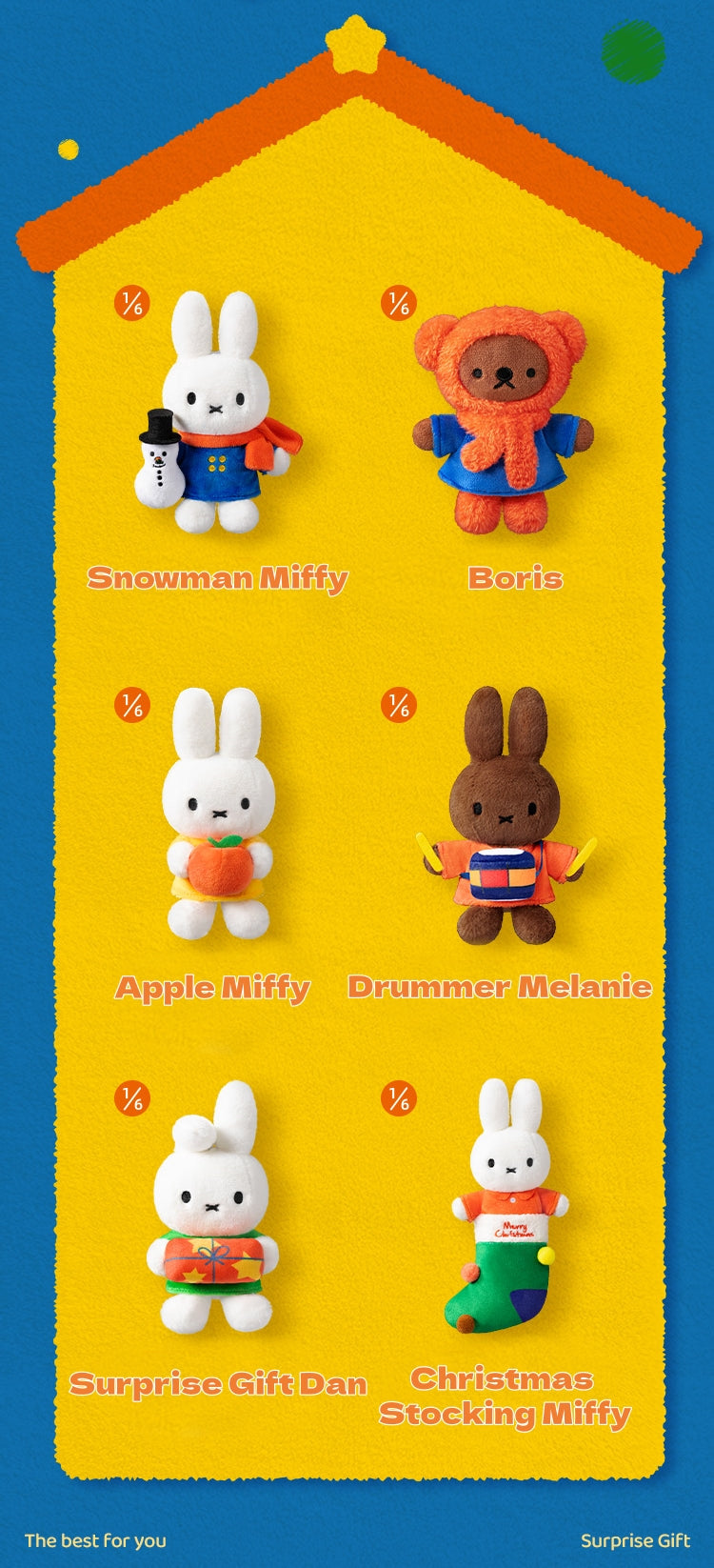 MarTube x Miffy Winter Series Plushie Pendant Blind Box