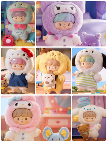 Zzoton Sanrio Characters Love League Buddies Series Vinyl Plush Doll Blind Box [1 BOX]