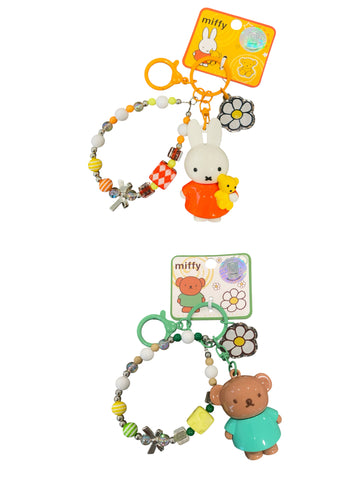 Miffy Beaded Keychain - Miffy and Borris (A-3)