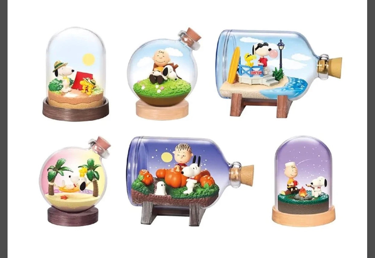 Re-Ment Snoopy Time Terrarium Series  Blind Box - Single Blind Box