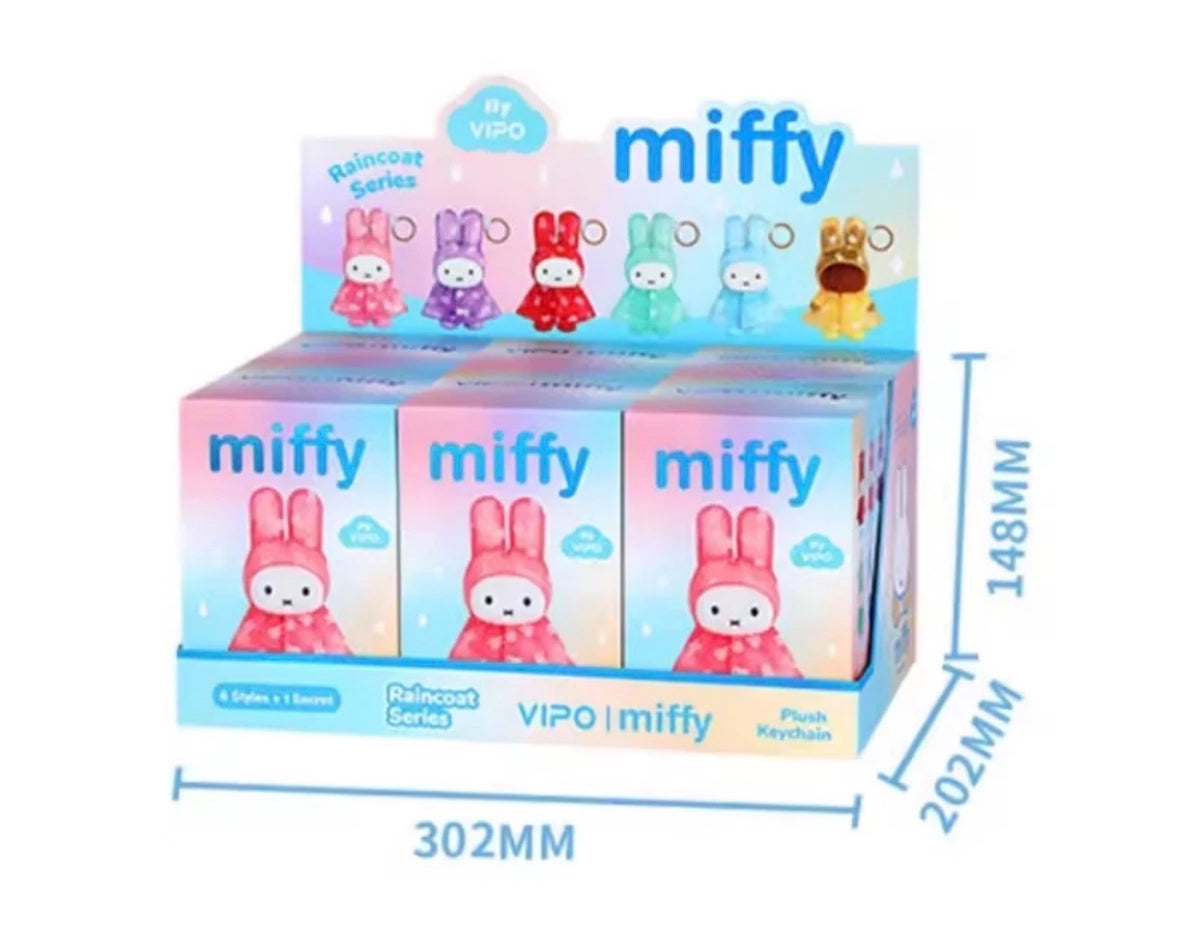 VIPO x Miffy Raincoat Plush Keychain Blind Box
