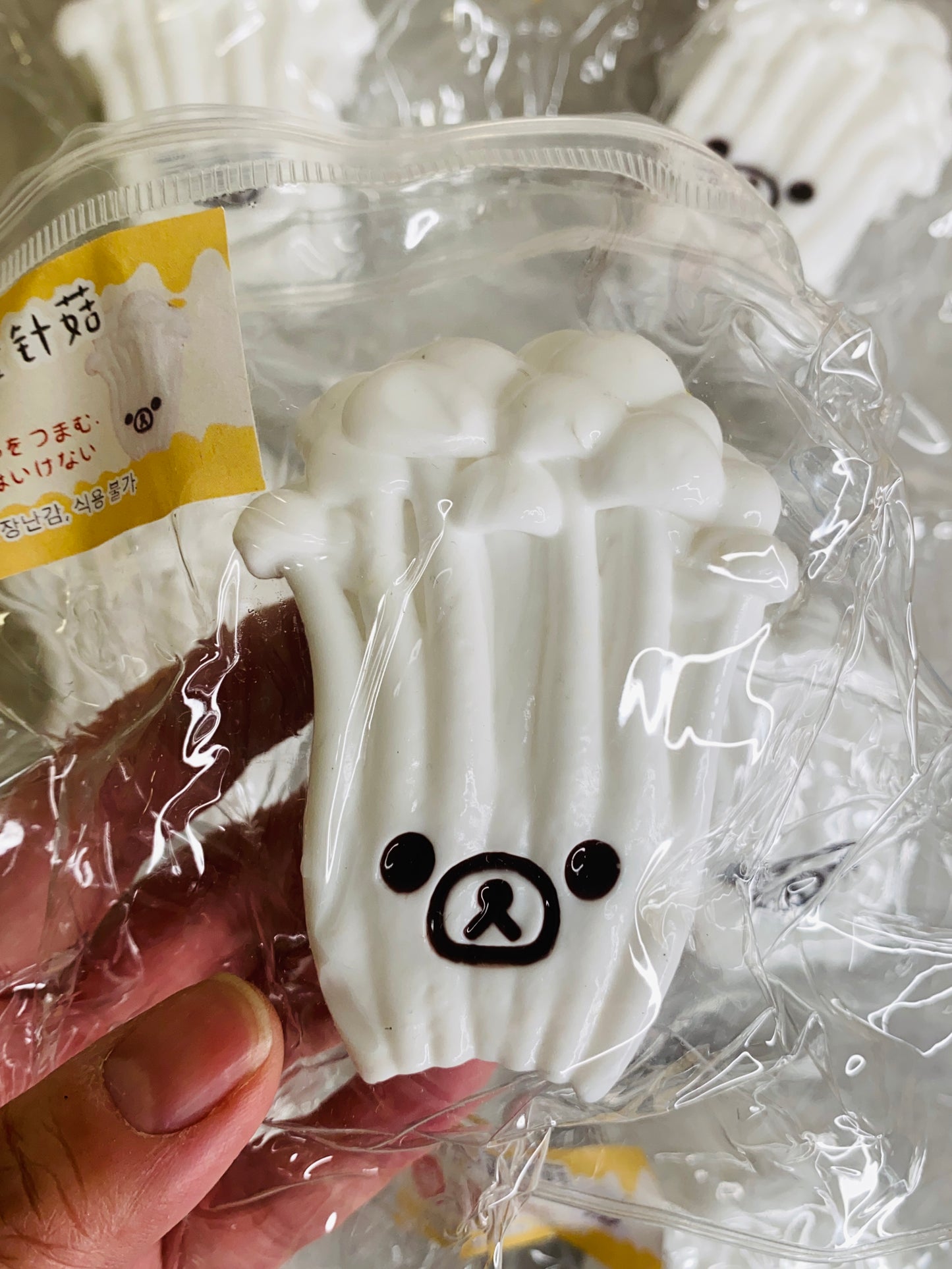 Bear Enoki Mushroom Taba Squishy