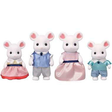 Sylvanian Families Calico Critters - Marshmallow Mouse Family (S-4)