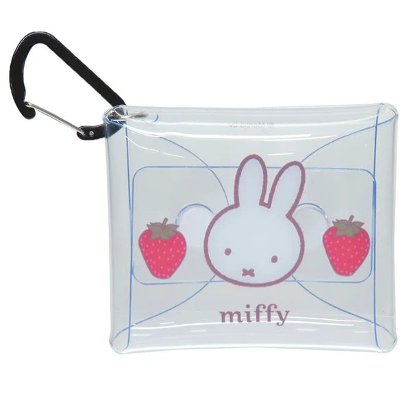 Miffy Karabiner Vinyl Pouch SS - Strawberry (C-2)