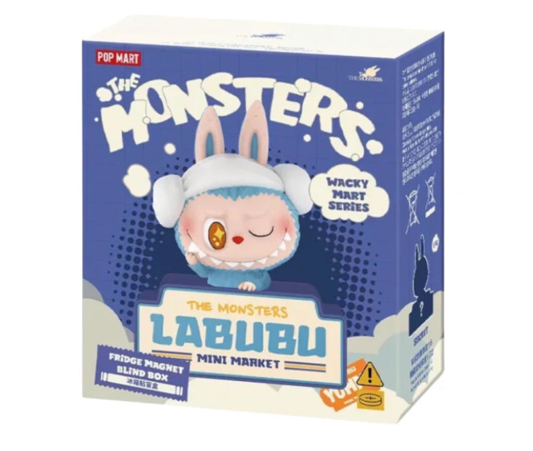 Pop Mart THE MONSTERS Labubu WACKY MART SERIES-FRIDGE MAGNET BLIND BOX BY POP MART (1 Single Box)