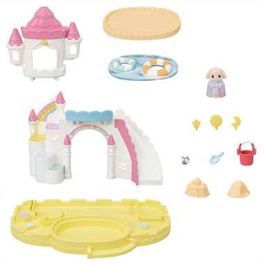 Sylvanian Families Calico Critters - Castle Sandbox and Pool Set (S-4)