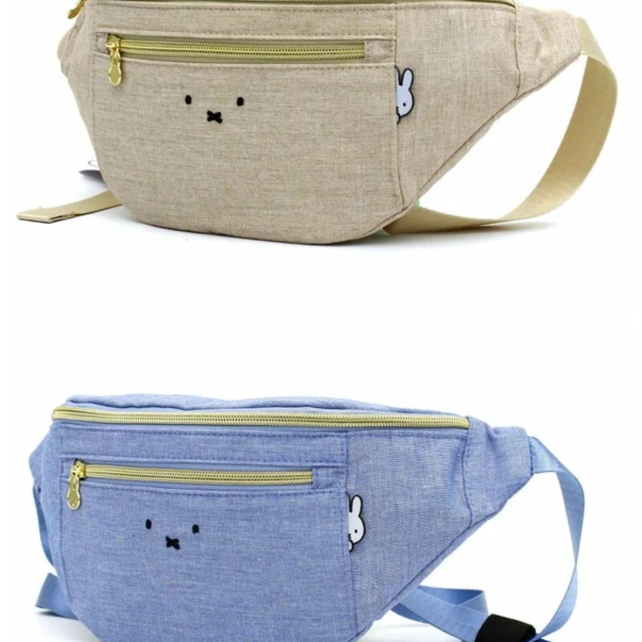 Miffy Fanny Pack - Light Blue and Beige (C-3)