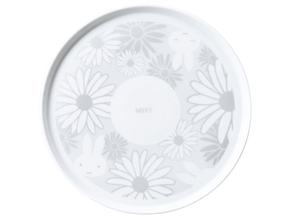 Miffy 70th Anniversary Porcelain plate and Case with a lid, Drinking glass,  (S-1)