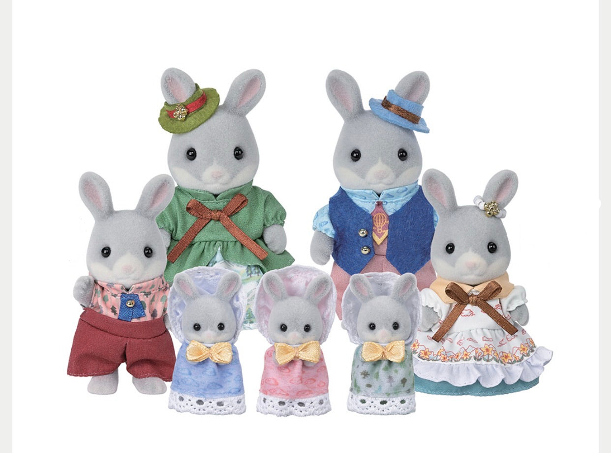 Sylvanian Families Cotton Rabbit Family Celebration Set (C-81) (S-5)