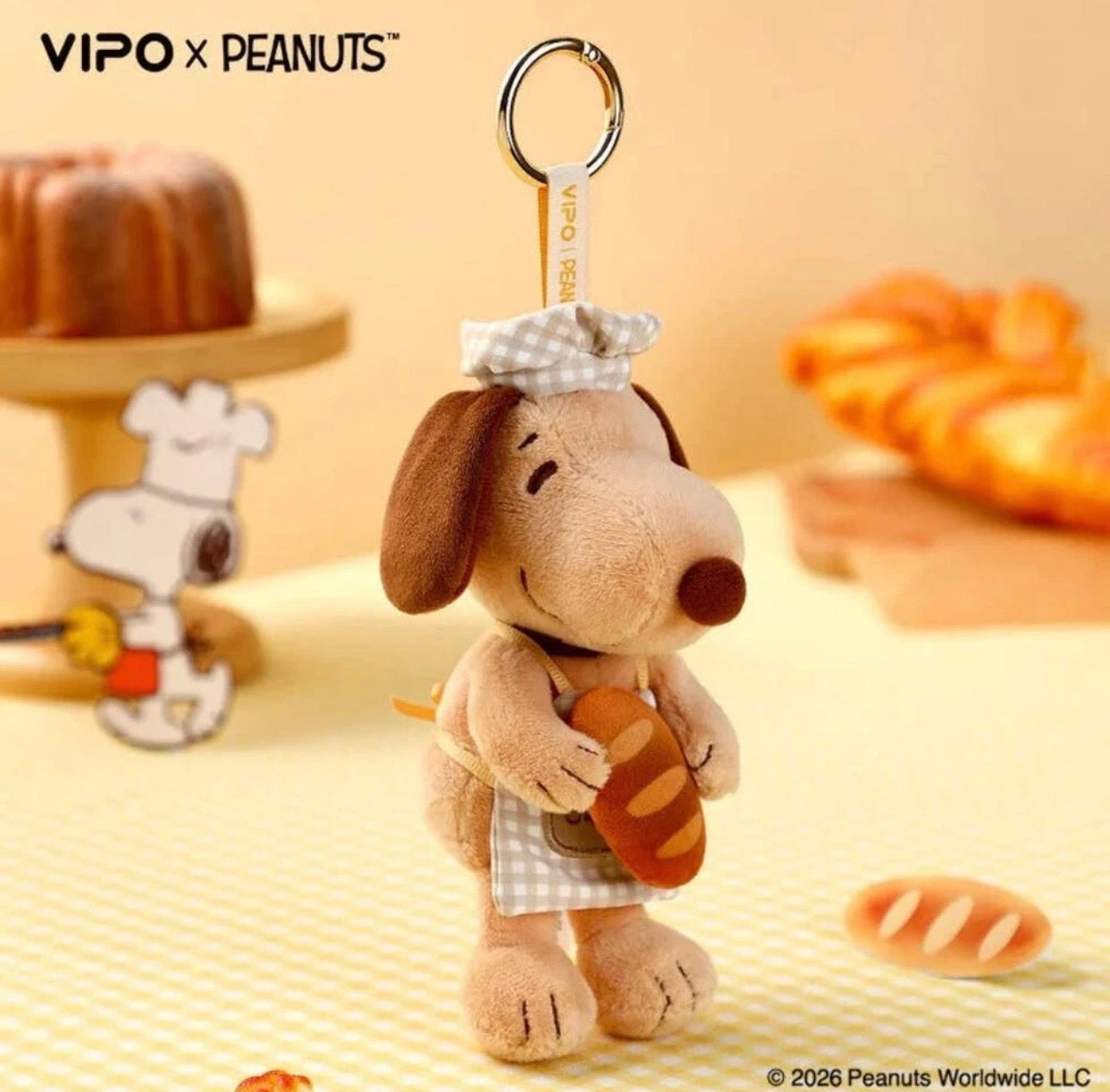 VIPO x Peanuts Snoopy Plush Keychains Bakery Series Blind Box [1