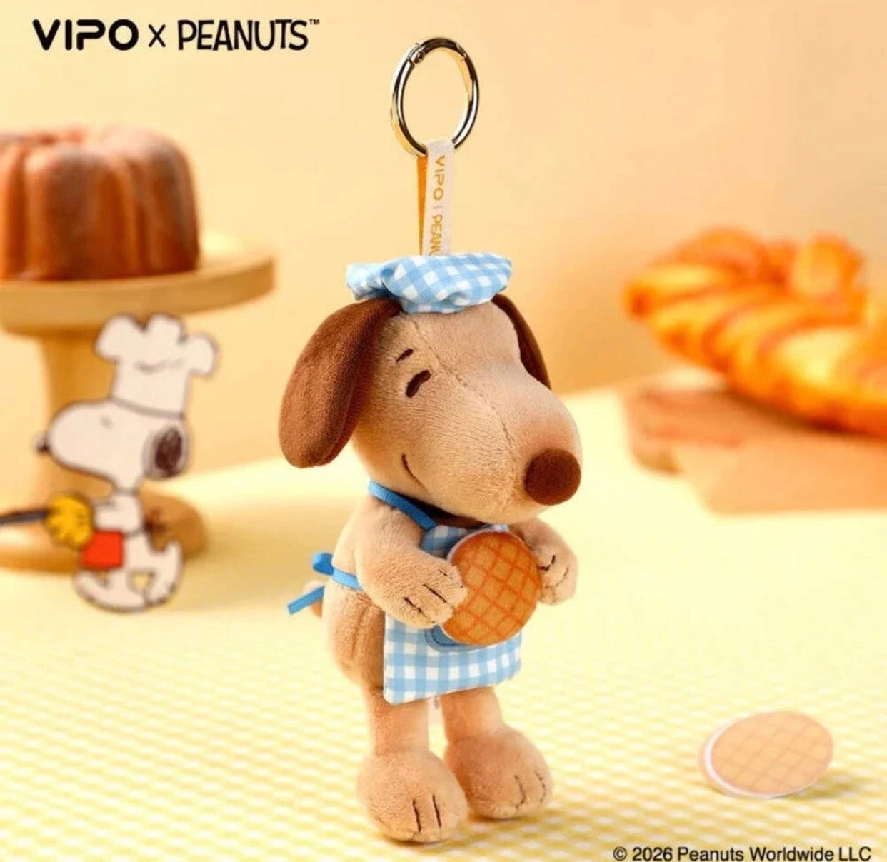VIPO x Peanuts Snoopy Plush Keychains Bakery Series Blind Box [1 Single Box]