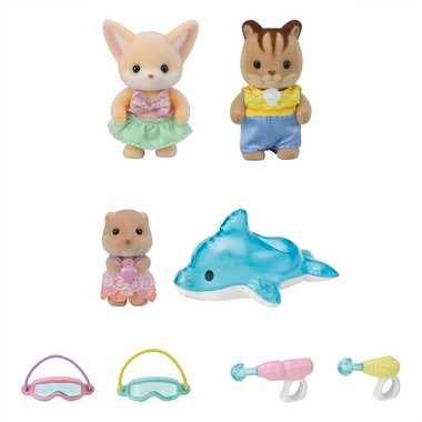 Sylvanian Families Calico Critters - Nakayoshi Baby Water Play Set (S-4)