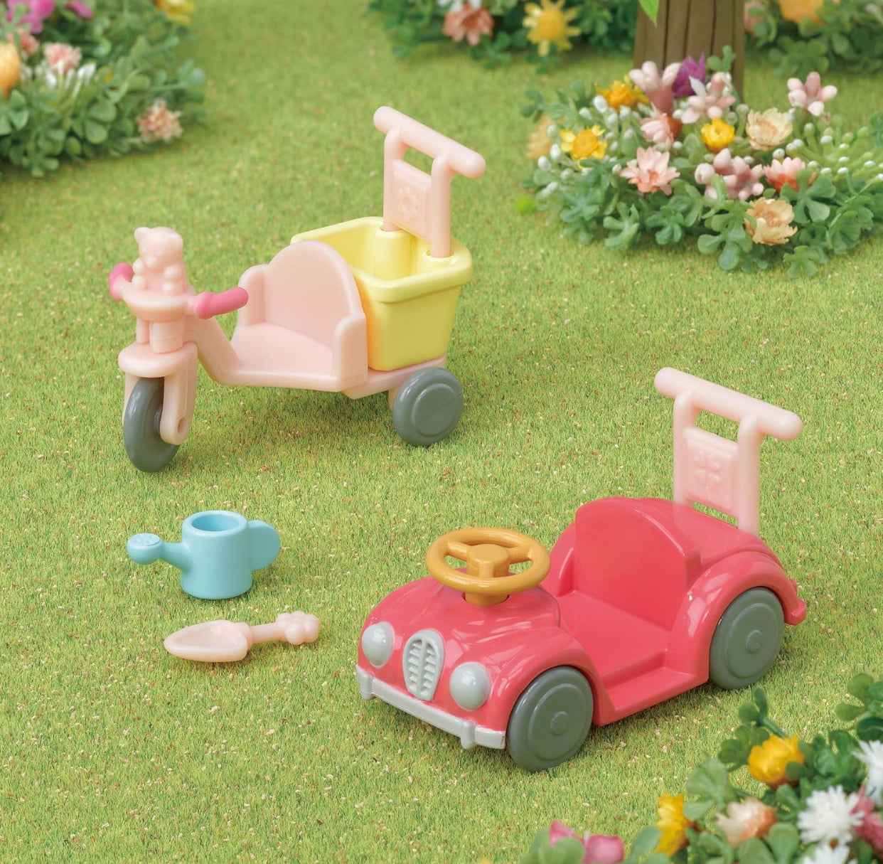 Sylvanian Families Calico Critters - Tricycle and Car Set (S-4)