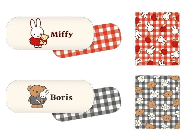 Miffy Glasses Case - Gingham (A-1)