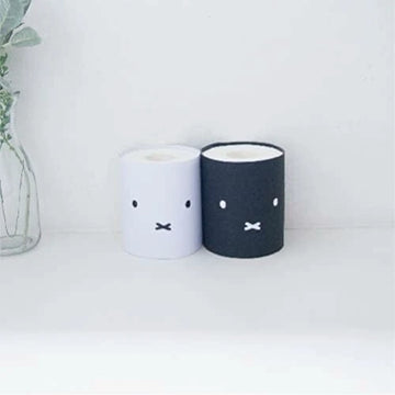 Miffy Toilet Paper Cover 2pc Set - Black and White (Standard)