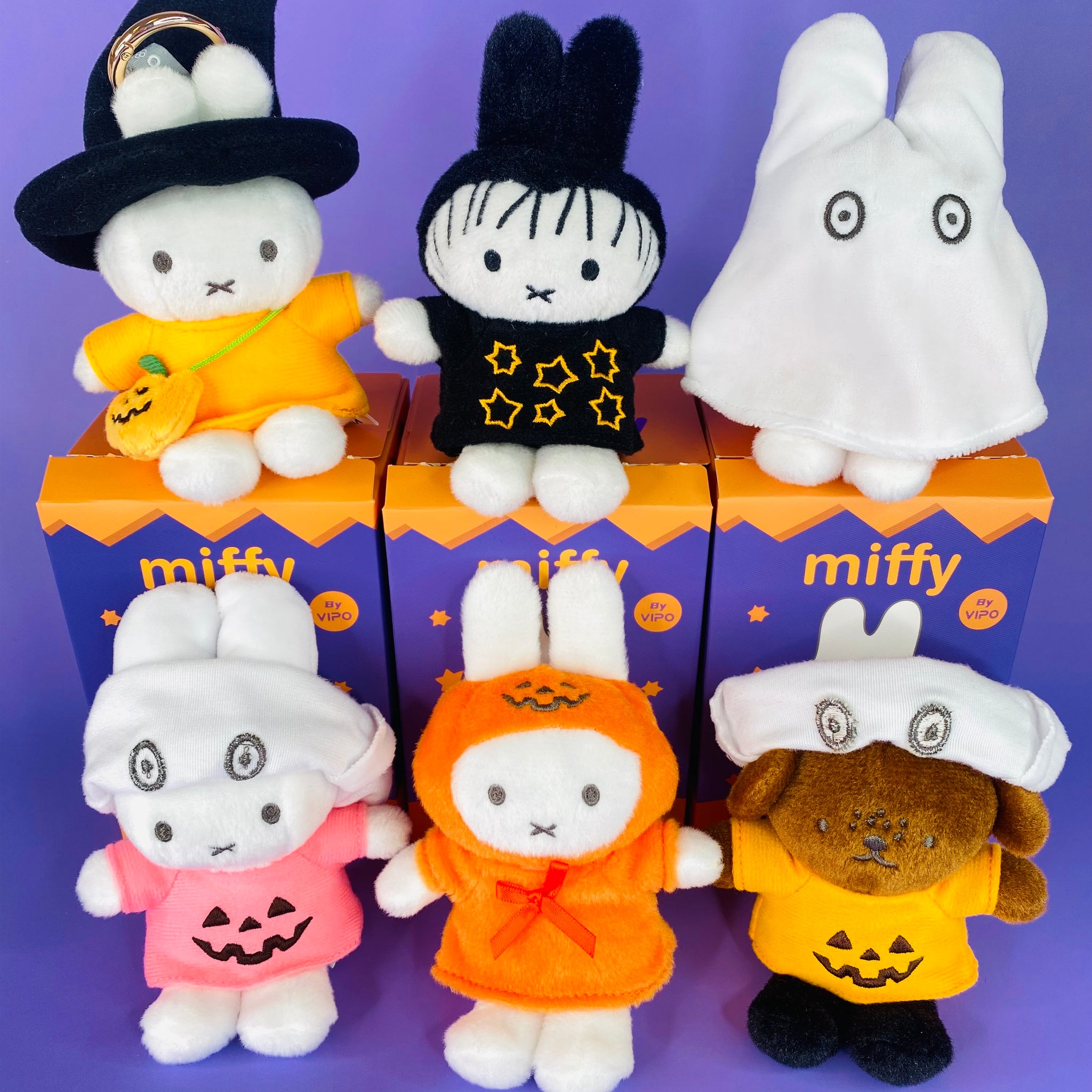 [OPEN BOX] Vipo x Miffy Halloween Series Plush Keychain Blind Box [1 Box]