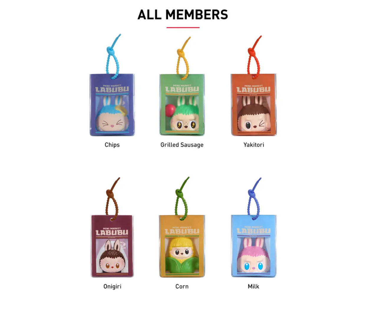 POP MART Labubu The Monsters Wacky Mart Series Squishy Charm (Single B