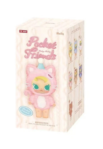 Pop Mart Baby Molly Pocket Friends Series Vinyl Plush Pendant Blind Box [1 Box]
