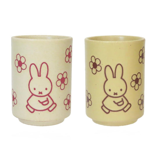 Miffy Japanese Yunomi Tea cup 280ml -Flowers