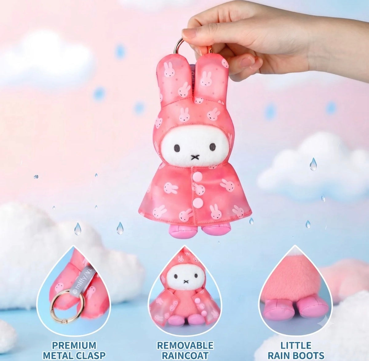 [OPEN BOX] VIPO x Miffy Raincoat Plush Keychain Blind Box