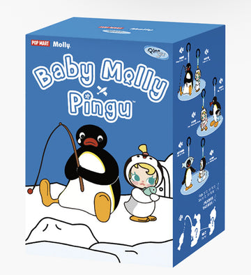 Pop Mart Baby Molly Pingu Happy Fishing Series Vinyl Plush Pemdant Blind Box [1 Box]