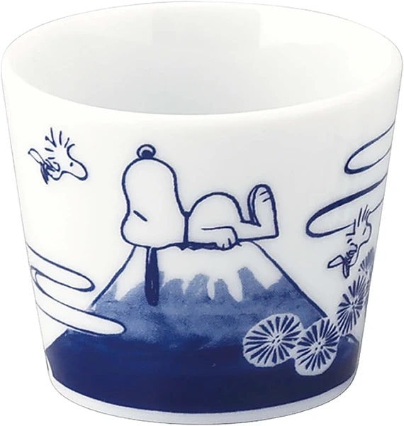Snoopy Yunomi Tea Cup 300ml / Sake Cup 50ml (S-2)