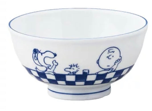Donburi Bowl Snoopy Checkered 650ml (S-2)