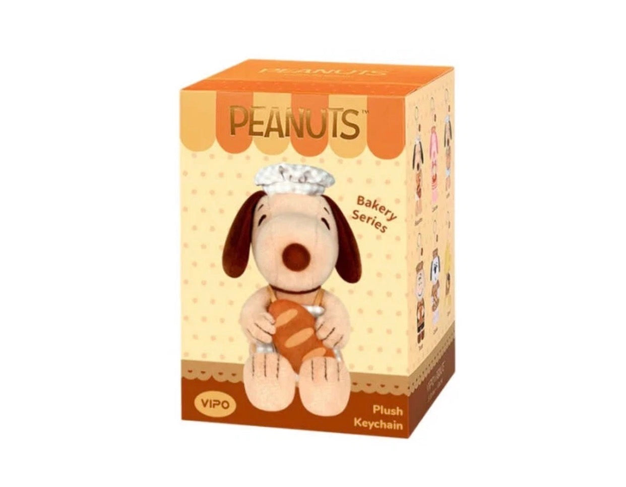 VIPO x Peanuts Snoopy Plush Keychains Bakery Series Blind Box [1 Single Box]