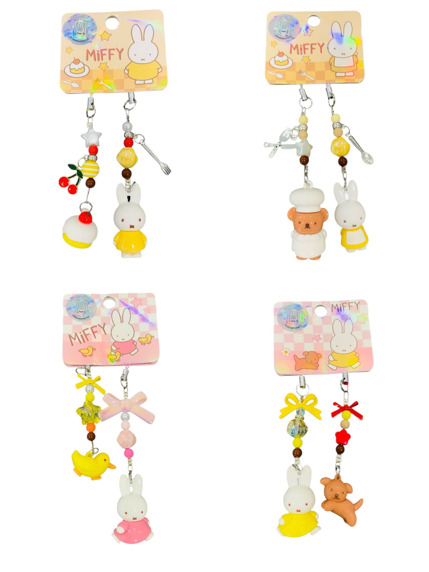 Miffy Beaded Keychain (C-2)