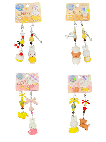 Miffy Beaded Keychain (A-3)