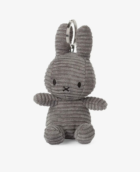 Bon Ton Toys Keychain Miffy Eco Corduroy Grey 4" (C-1)